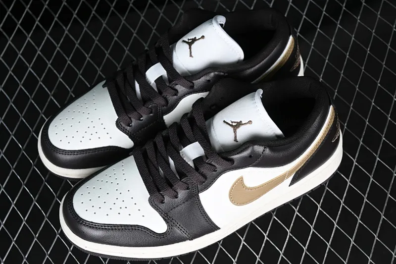 All categories Air Jordan Jordan series basketball shoes Air Jordan 1 Low G version pure original Air Jordan 1 Low AJ1 Joe 1 white coffee color low-top cultural casual sneakers DC0774-200